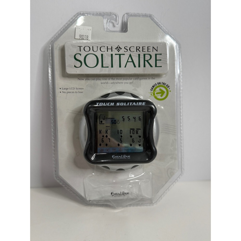 Excalibur Electronics Touch Screen Solitaire Handheld Game Black 470ET-CS New